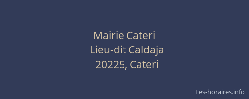 Mairie Cateri