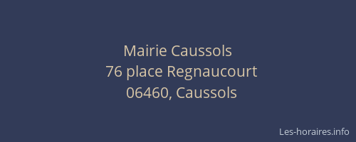 Mairie Caussols
