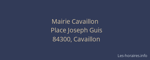 Mairie Cavaillon