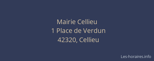 Mairie Cellieu