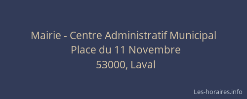 Mairie - Centre Administratif Municipal