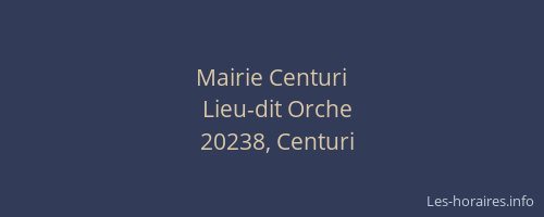 Mairie Centuri