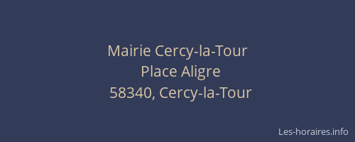 Mairie Cercy-la-Tour