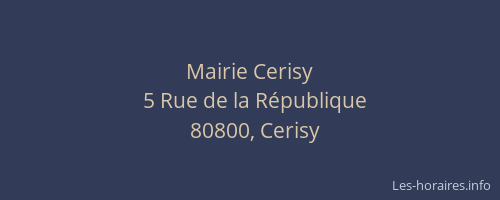 Mairie Cerisy
