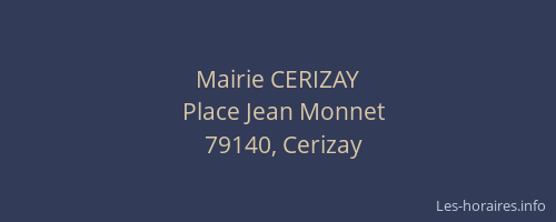Mairie CERIZAY
