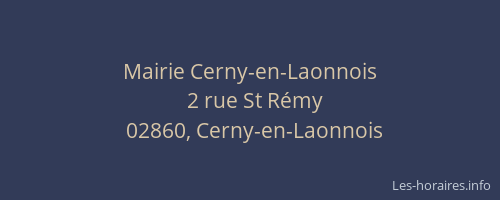 Mairie Cerny-en-Laonnois