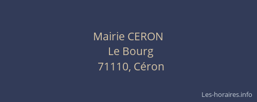 Mairie CERON