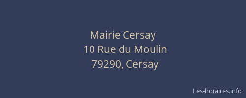 Mairie Cersay