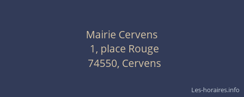 Mairie Cervens