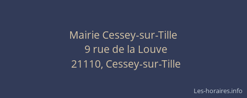 Mairie Cessey-sur-Tille