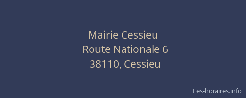 Mairie Cessieu