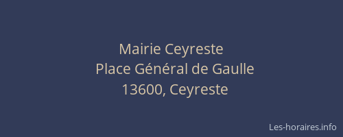 Mairie Ceyreste