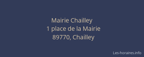 Mairie Chailley