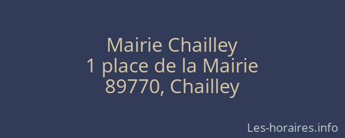 Mairie Chailley