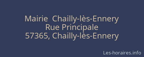 Mairie  Chailly-lès-Ennery