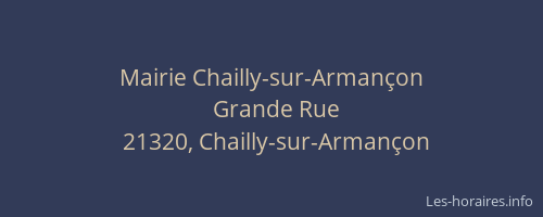 Mairie Chailly-sur-Arman&ccedil;on