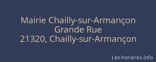 Mairie Chailly-sur-Armançon