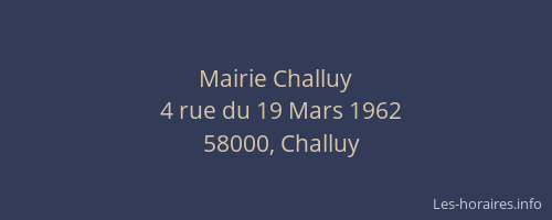Mairie Challuy