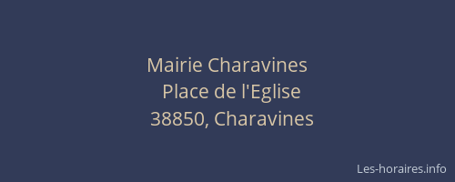 Mairie Charavines
