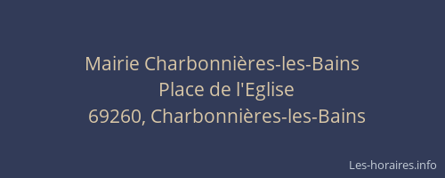 Mairie Charbonnières-les-Bains