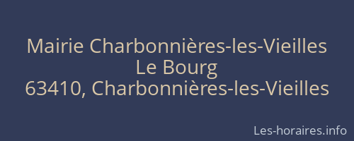Mairie Charbonnières-les-Vieilles