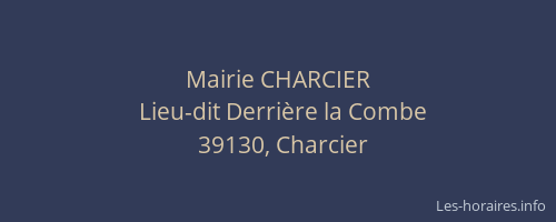 Mairie CHARCIER