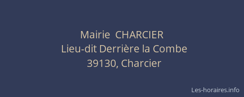 Mairie  CHARCIER