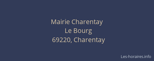 Mairie Charentay