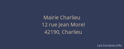 Mairie Charlieu