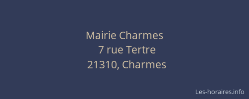 Mairie Charmes