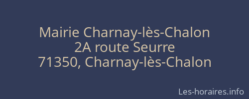 Mairie Charnay-lès-Chalon