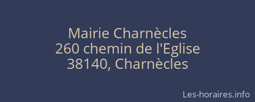 Mairie Charnècles