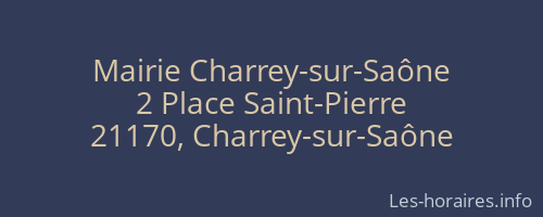 Mairie Charrey-sur-Saône