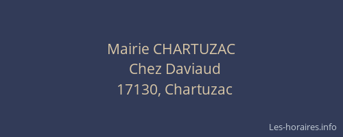 Mairie CHARTUZAC