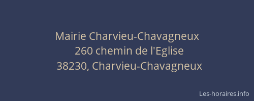 Mairie Charvieu-Chavagneux