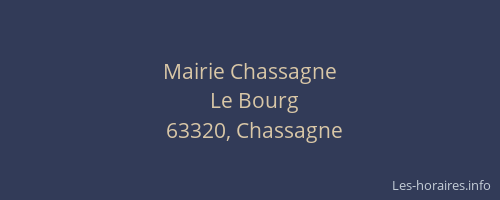 Mairie Chassagne