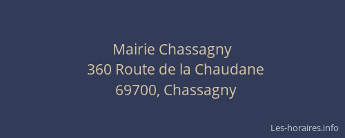 Mairie Chassagny