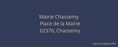 Mairie Chassemy