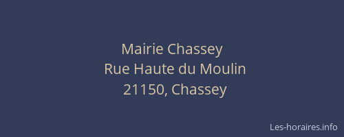 Mairie Chassey
