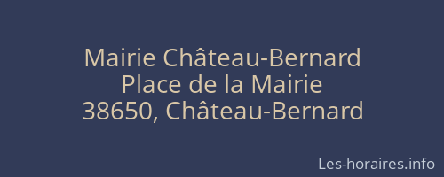 Mairie Château-Bernard