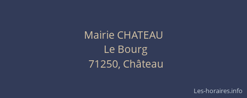 Mairie CHATEAU
