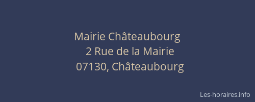 Mairie Châteaubourg