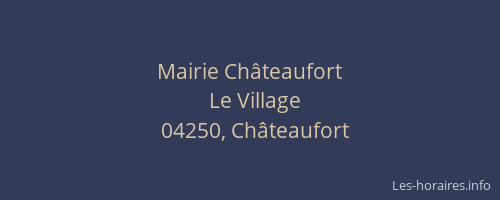 Mairie Châteaufort