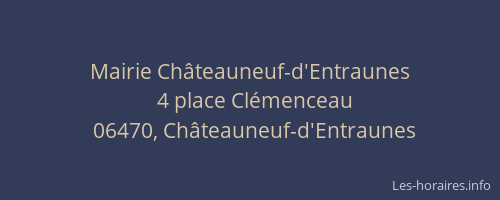 Mairie Châteauneuf-d'Entraunes