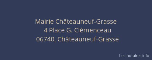 Mairie Châteauneuf-Grasse