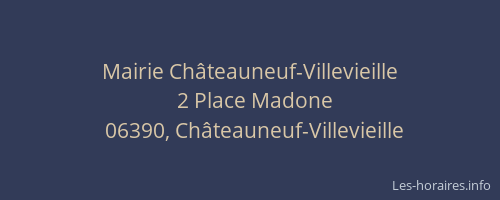 Mairie Châteauneuf-Villevieille