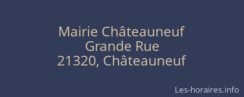 Mairie Châteauneuf