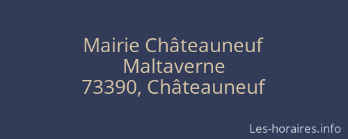 Mairie Châteauneuf