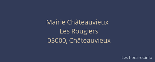 Mairie Châteauvieux