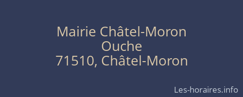 Mairie Châtel-Moron